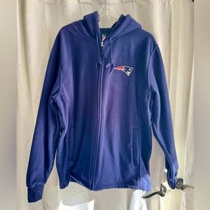 XL New England Patriots fleece zip up hoodie